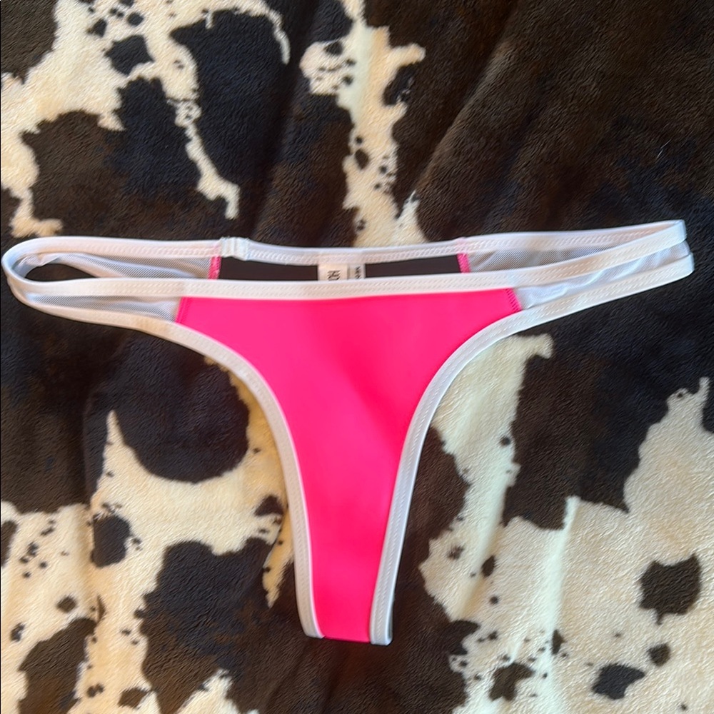 Hoaka Neon Pink Bikini Bottom